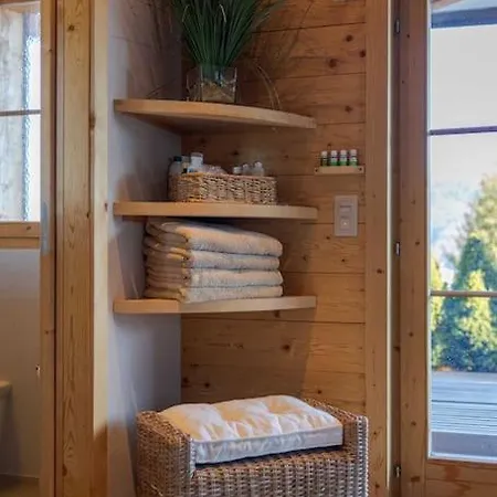Chalet Luxueux Avec Sauna Et Hammam Et Jacuzzi 木屋 *