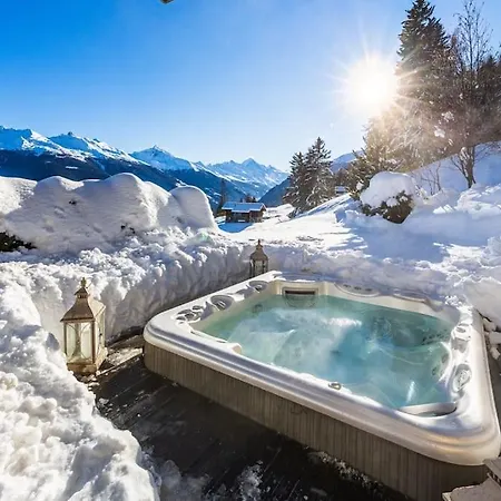 木屋 Chalet Luxueux Avec Sauna Et Hammam Et Jacuzzi *